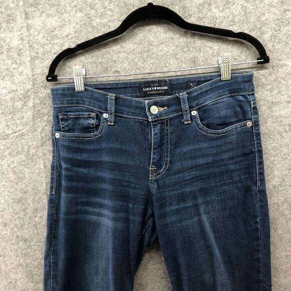 Lucky Brand Stella Skinny Jean Womens 6 / 28 Blue Low Rise Lightweight Stretch - Picture 3 of 13